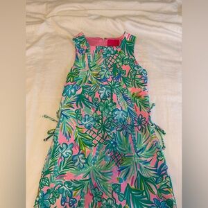 Lilly Pulitzer Pink and Green Floral Dress